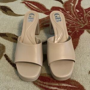 GB sweet dreams leather platform slip on sandal